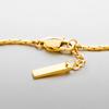 18K Gold-Plated Stainless Steel Couple's Bracelet with Long Bar Pendant – Versatile Non-Fading Hand Jewelry Design