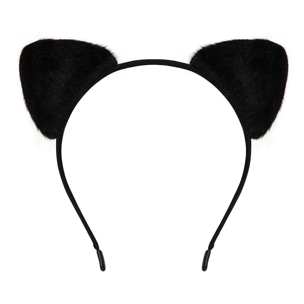 Cute Furry Cat Ears Headband Fancy Dress Hairband Women Girls Cosplay Headwear Costume Party Hair Accessories