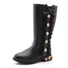 Girls Boots Autumn and Winter New Korean Version Children's High Boots Plus Velvet Little Girl Princess Long Boots