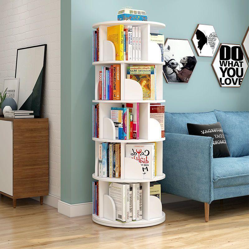 360° Rotating Children's Bookshelf: Space-Saving Floor Standing Bookcase & Picture Book Rack