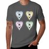 Ouija Planchette Hearts Tshirt Art Pattern Printed Casual Top