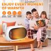 HT600 Heater Fan For Home Electric Heater Warm Blower Fan Portable Radiator Warmer Machine EU Plug For Winter Bedroom Heating Overheat Protection