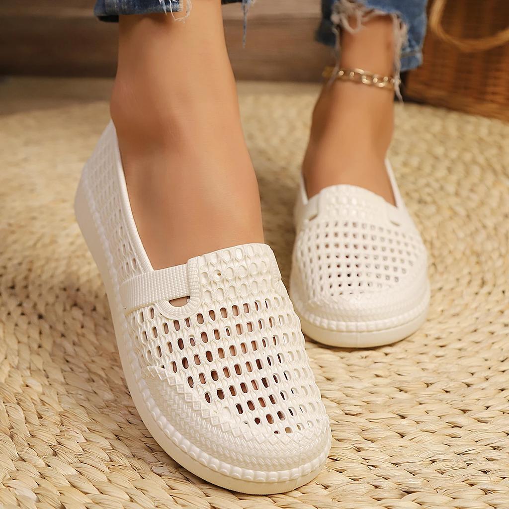 Fashion Women Flats Summer Style Mesh Breathable Versatile Loafers Shoes Women Fashion Comfortable Casual Wear-resistant Sneakers Women