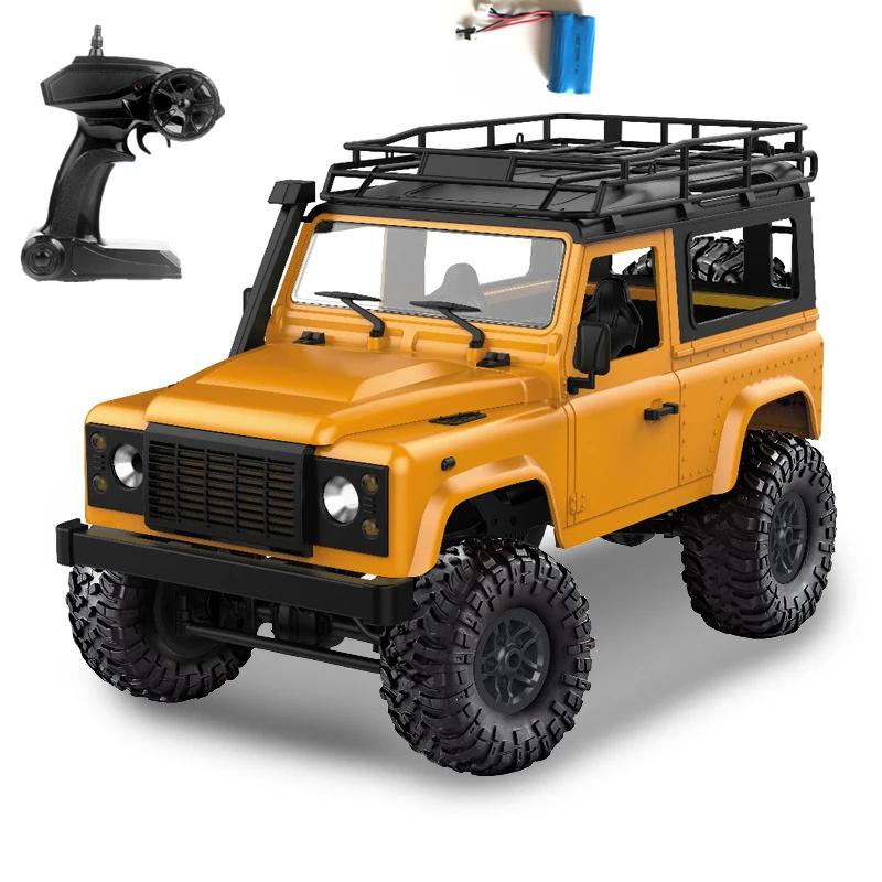 MN90 1/20 4WD RC Truck Off Road Climbing Buggy Crawler Metal with Light Remote Control Car All Terrain Racing 2.4G Toys for Boys