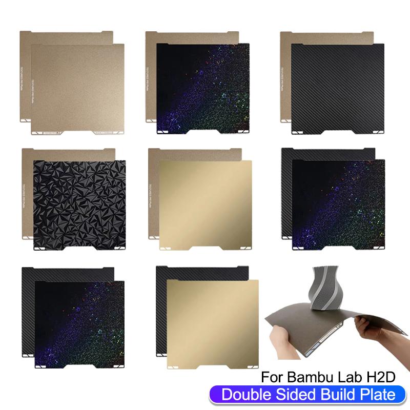 Per Bambu Lab H2d Letto Piastra di Costruzione Liscia Bambulab a Doppia Faccia 325x355mm Alta Qualità Per Accessori Stampante 3D Bambu Lab H2D