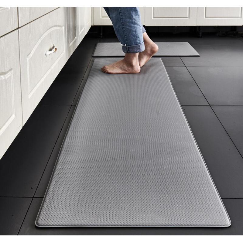 Non Slip PVC Kitchen Mat Comfort Runner Rug Cushioned Anti Fatigue Floor Thick Doormat for