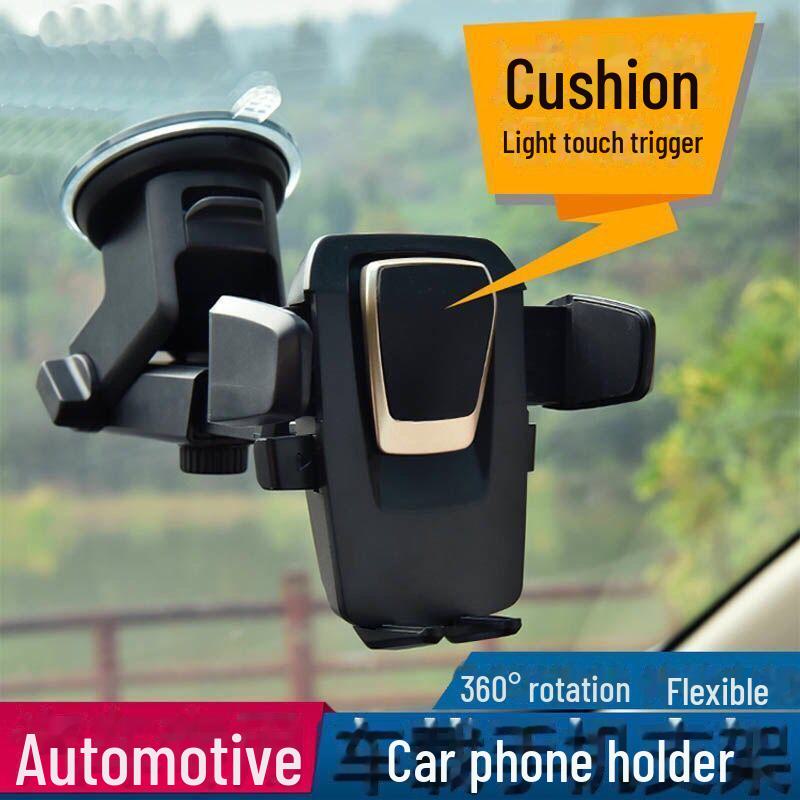 Car Phone Holder: Anti-Slip, Shockproof, Rotatable Stand for Navigation On Central Instrument Panel