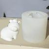 Capybara Shaped Candle Mold Reusable Silicone Mold for Home Decorations Practical Aromatherapys Mould Jewelry Supplies