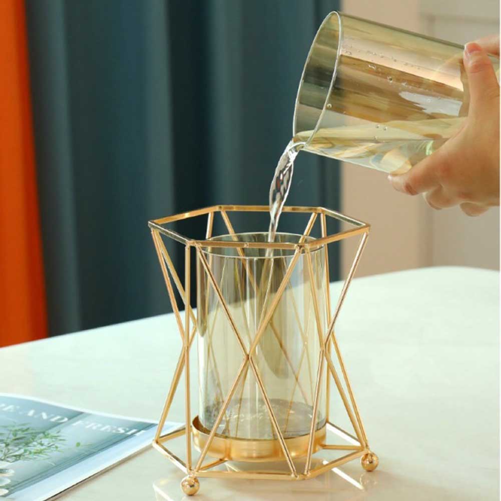 

Nordic Metal Flower Vase Personalized Flower Pot Decoration For Living Room Home China Mainland