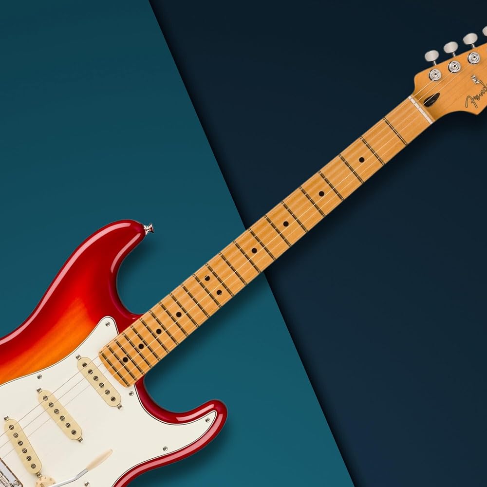 Fender Player II Stratocaster® Electric Guitar, Maple Fingerboard, Aged Cherry Burst, with Soft Case