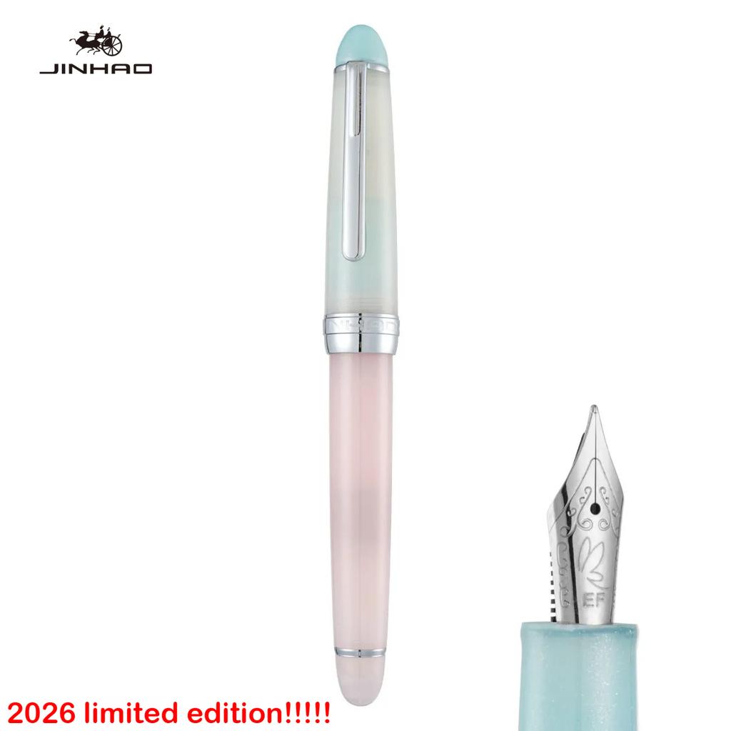 2026 Limited Edition! JINHAO 82 Plus Acrylic Fountain Pen Melon Soda Cream Shape Nib Stationery Office School Supplies