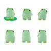 6 Stück Leuchtende Mini Harz Frösche - Dekorative Kleine Spielzeugfrösche für Puppenhaus Feengarten Aquarium Landschaft Mikro Requisite