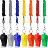 12Pcs Sports and Football Whistles Referee Whistle with Lanyard Loud Crisp Sound Whistle for Basketball Volleyball Games