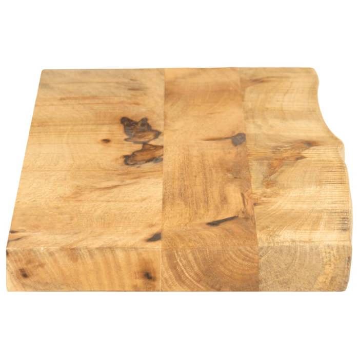 VidaXL Tabletop 110x20x2.5 Cm Live Edge Solid Mango Wood, Wooden Table Top, Side Table Top, 370325