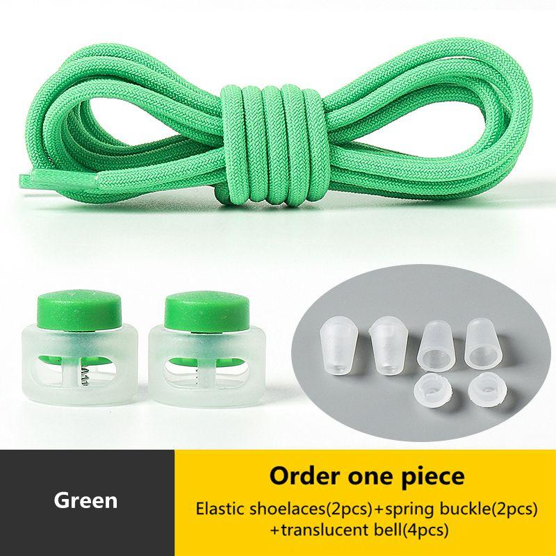Elastic Round Lock Shoe Laces No Tie Shoelace Children's Sneakers Shoelaces Without Ties Kids Adult Laces for Shoes Shoestrings