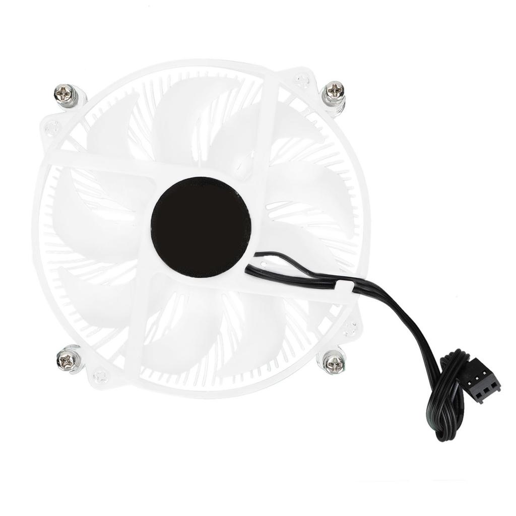 CPU Cooler UltraThin AllAluminum Heat Sink Low Sound White Fan Radiator for Intel 115 Series