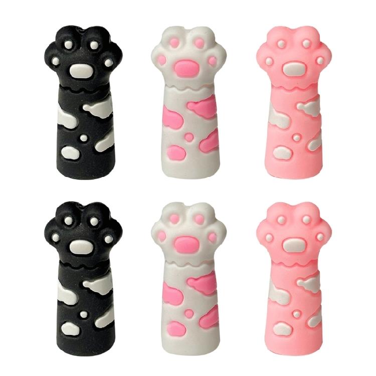 6 Pcs Silicone Pencil Tip Protective Cover Cats Claw Pencil Caps Pencil Extender Holder For Artists Students
