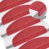 Step Mats 20 pcs. 65 x 24 x 4 cm Red Semi Circular Large