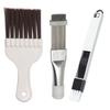 Yunbei Brown Bristle Brush & Fin Comb Cleaning Set