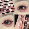 Tipsy Wine Red Rose Eye Makeup! 15 Color Rose Eye Shadow Plate Beads Matte Red Brown Cement Earth Color Student Cheap