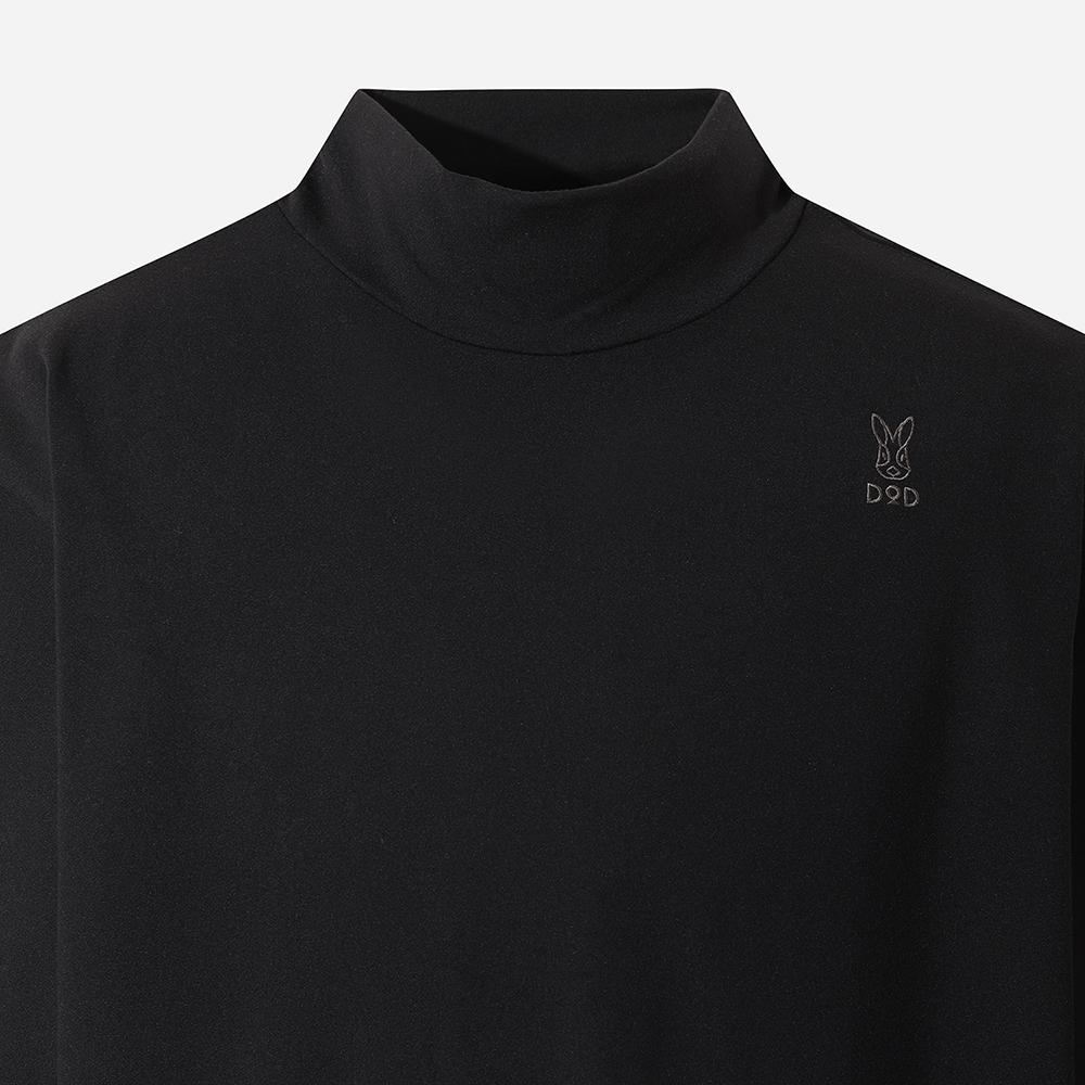 DOD Essential Mock Neck Long Sleeve T-Shirt (Black)