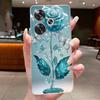 For Xiaomi Poco F6 5G Case Clear Luxury Fashion Butterfly Flower Soft Silicone TPU Casing For Redmi Turbo 3 PocoF6 5G Phone Case