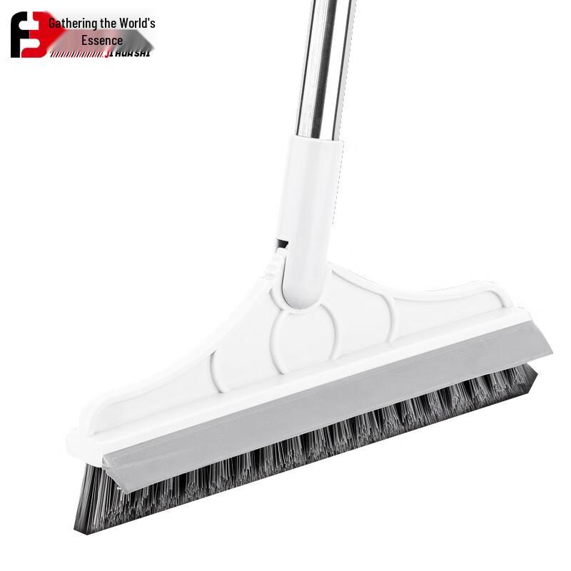 JHS Long Handle Floor Cleaning Brush with Scraper