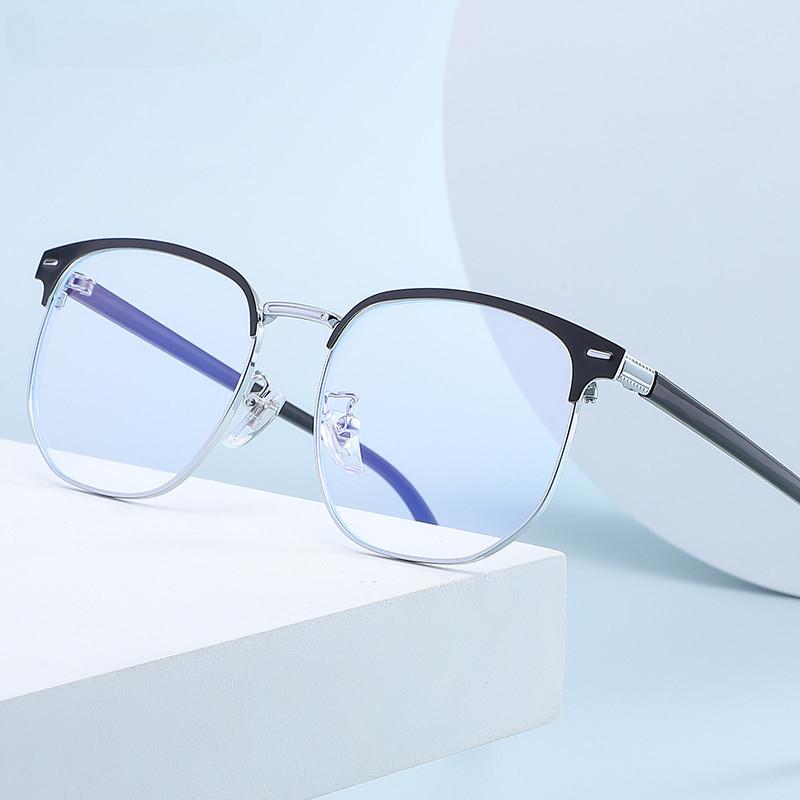 Vintage Anti Blue Light Blocking Glasses Men Square Ray Filter Women Gaming Eyeglasses Black Frames Computer Eyewear