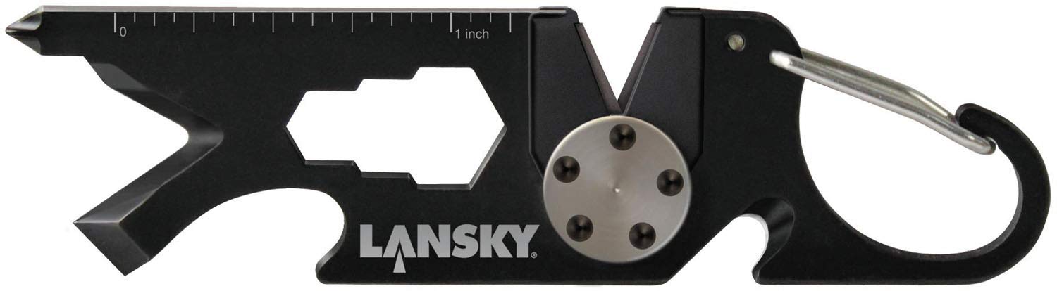 

LANSKY LSROAD1000 Outdoor Camping Sharpening Stone Roadie Keychain Sharpener чёрный