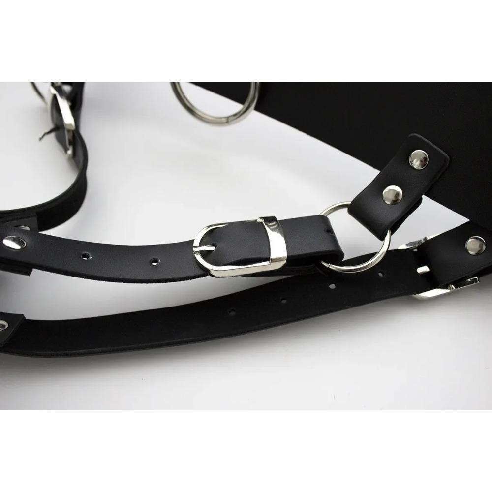 Sexy Forced Women Climax Open Crotch Dildo / Magic Wand Vibrator Holder Strapon Dildo Pants Female Chastity Belt No Vibrator