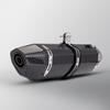 51MM Motorcycle Exhaust Carbon Muffler Universal Modified Scooter Tail Pipe for Gsxr150 Cbr150r Z400 R15 Z250 Mt15 250sr 370mm