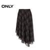 Only 2025 Summer British Retro Plaid A-line Midi Skirt