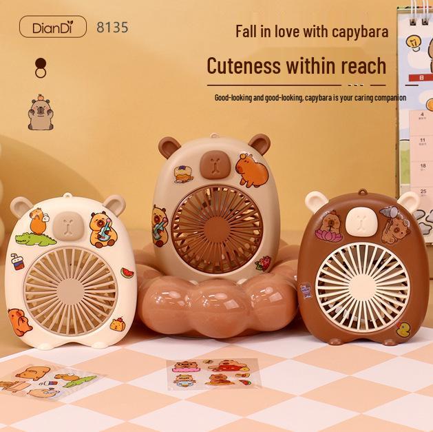 Drip 8128 Cartoon Mini USB Fan - Portable, Strong Wind, Outdoor Use