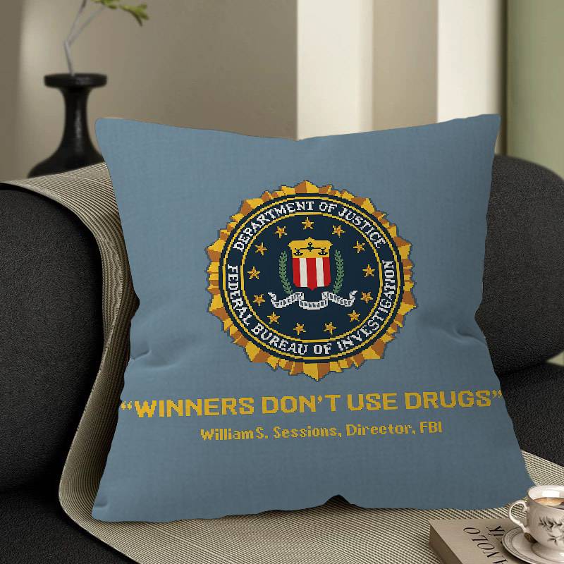 America FBI Various Game Lucky Dragon Pillow Cover Sofa Cushion Cover Home Room Decoration Children Gift