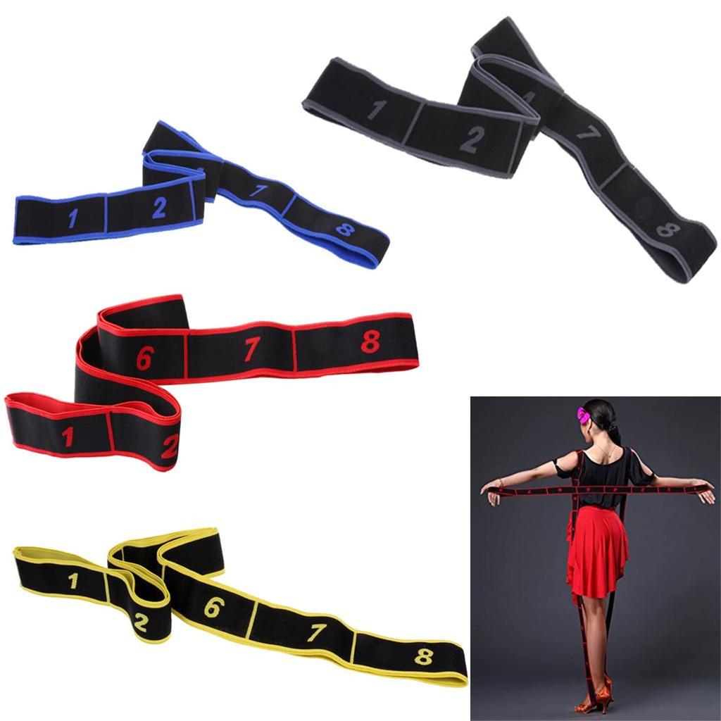 Tiuimk Elastiband Resistance Loop Bands 8 Gym Yoga Exercise Stretching Women Workout 90cm 15kg (Red, 90x4cm)