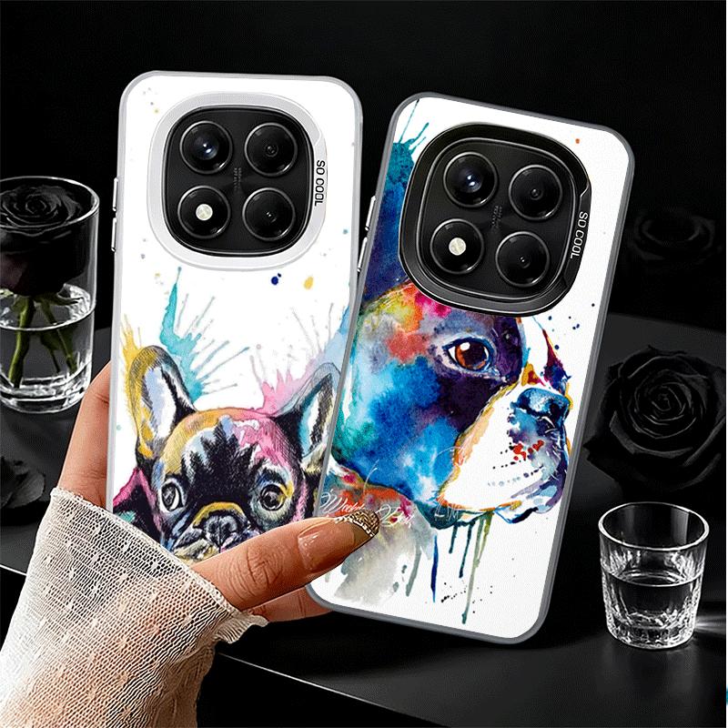 French Bulldog Dog Pug Design Soft Phone Case for Xiaomi Redmi Note 13 14 15 Pro Plus 12S 12 11S 11 11T 10S 10 Shockproof Cover