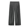 Spring New Arrival Women's Pleated Wide Leg Pants 9109591 with Padded Shoulder Double Breasted Suit Outwear 9115591