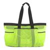 Extra Large Beach Bag Foldable Storage Bag Breathable Mesh Handbag Lightweight Portable Organizer Bag with Zippers Side Pockets