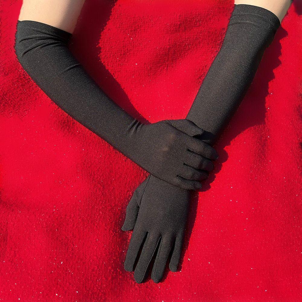 Hochzeit Braut Abschlussball Kostüm Tanz Cosplay Fäustlinge Skinny Lange Handschuhe Sonnenschutz Fahrhandschuhe