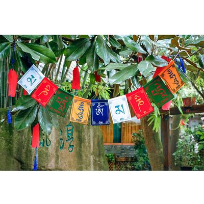 10Pcs/String Mini Bunte Gebetsfahnen Wind Pferd Flagge Buddhistischen Zeremonie Flagge