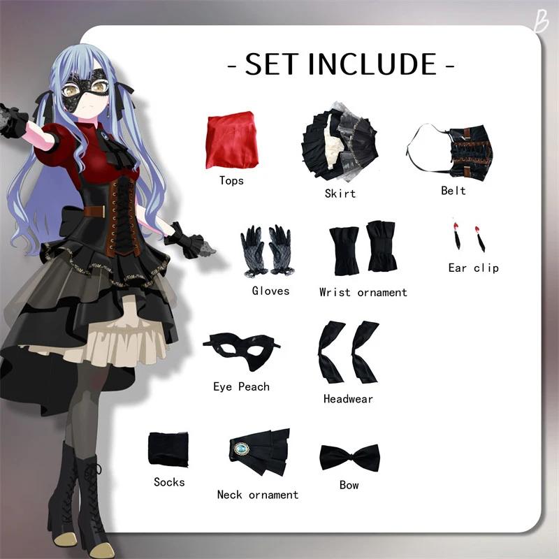 Bang Dream Sakiko Togawa Cosplay Costume Wakaba Mutsumi Carnival Uniform Adult Anime Halloween Costumes Masquerade Women Game