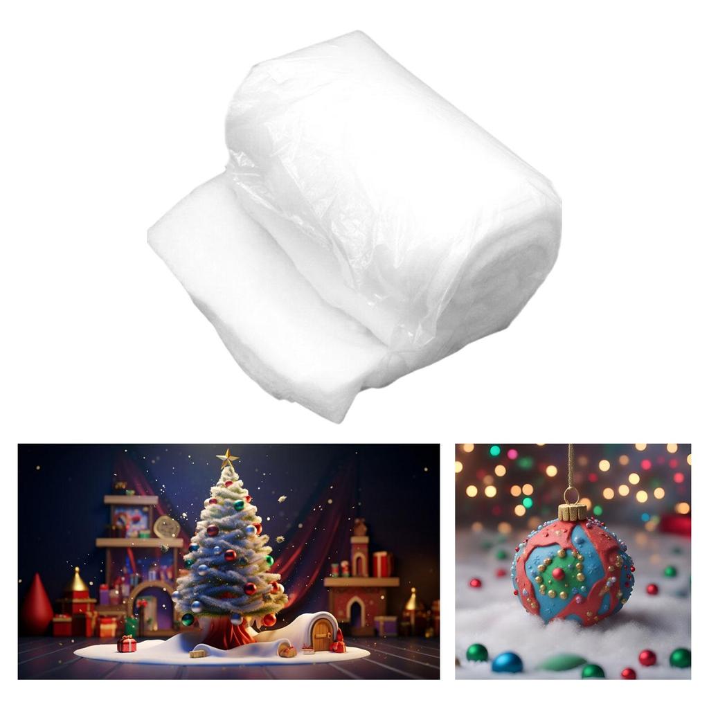 Christmas Snow Blanket Roll Decoration Fake Mat for Home Party Holiday Village