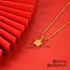 Vietnamese gold-plated necklace for women, long-lasting color, vintage heart-shaped imitation gold jewelry, copper alloy accessory, new clavicle