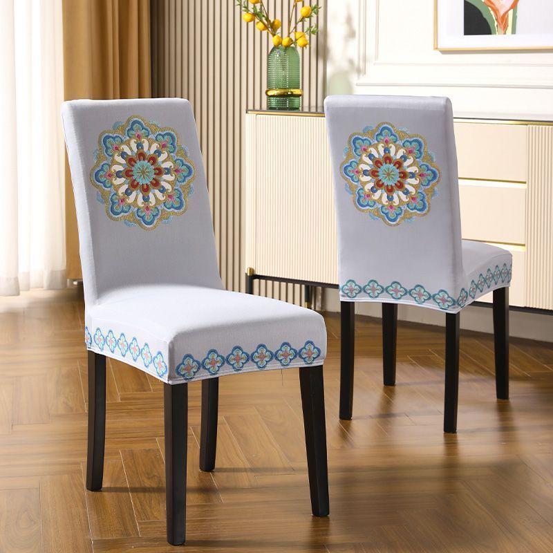 Premium Chair Cover Summer Dining Table Chair Cover 2023 Chair Cover One-Piece Seat Cover European Chair Cover