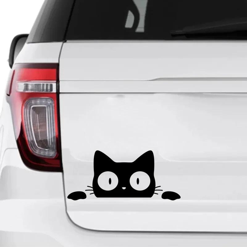 Peeking Cat Animal Car Styling Auto Window Durable Stickers Automobile Body Trunk Bumper Funny Decals  Car Accessories