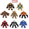 Marvel Heroes Building Block Figures Toy Children's Gift 7cm Height Plastic Material Avengers Series