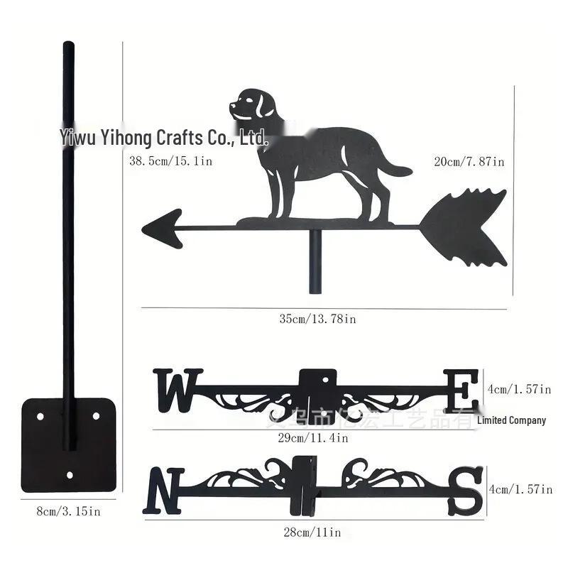 Creative Metal Dragon and Eagle Weathervane: Spray-Painted Stainless Steel Outdoor Decoration