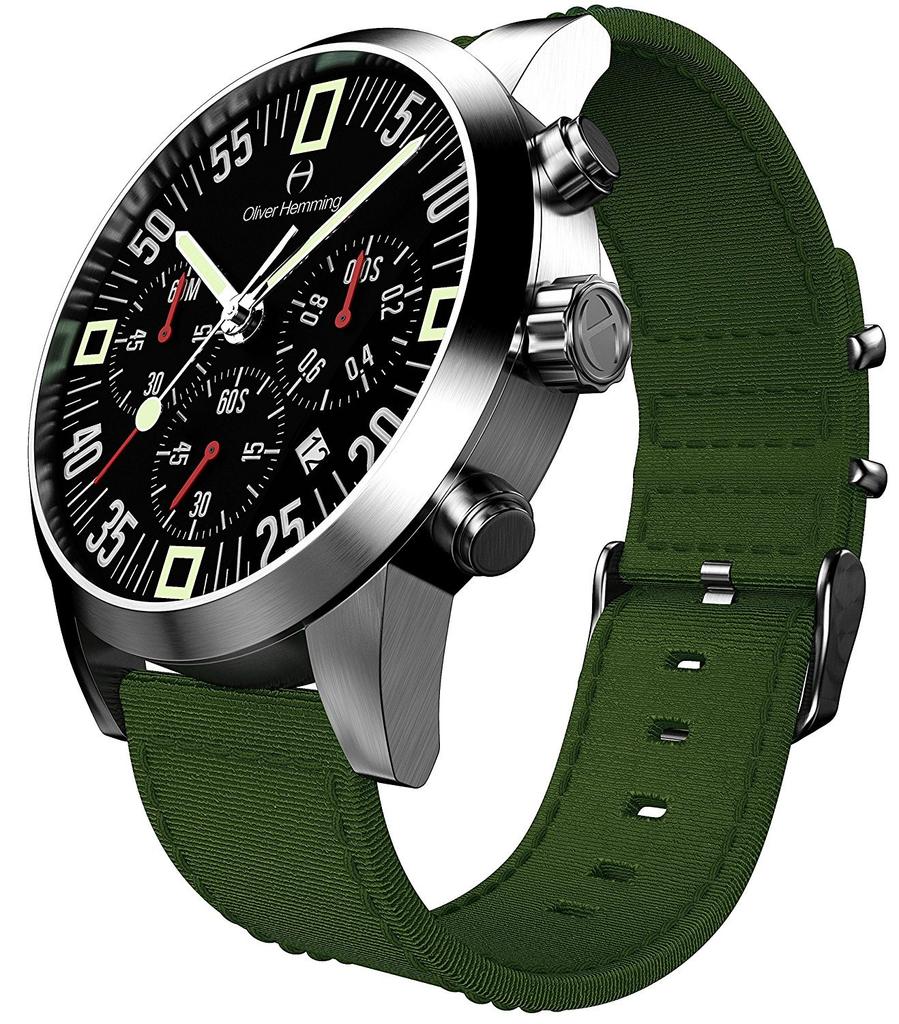 Oliver Hemming WTC17SB80BAN Officially Green Men's Watch, Imported,