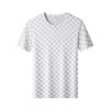 Herren Sommer Eis Seide Buchstaben B Print T-Shirt und Shorts Set - Leicht, Weich, Bequem, Kurzarm.