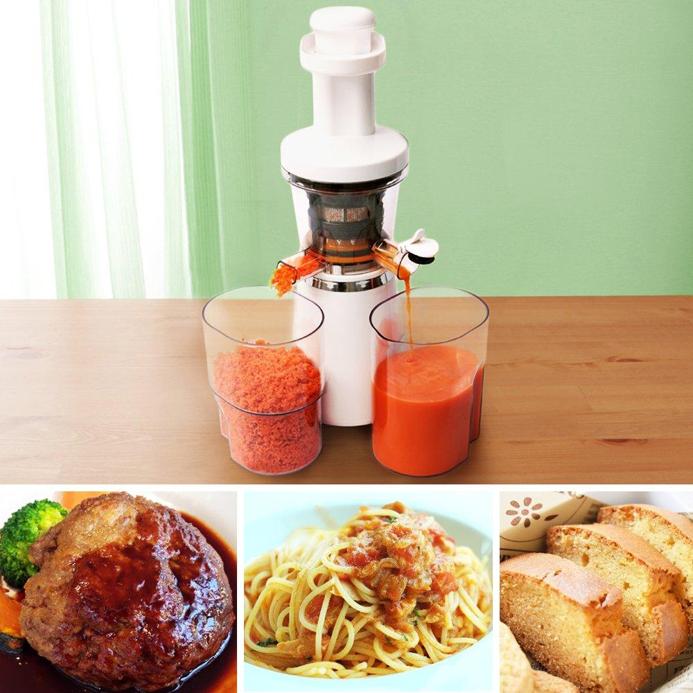 IRIS OHYAMA Slow Juicer, White, ISJ-56-W